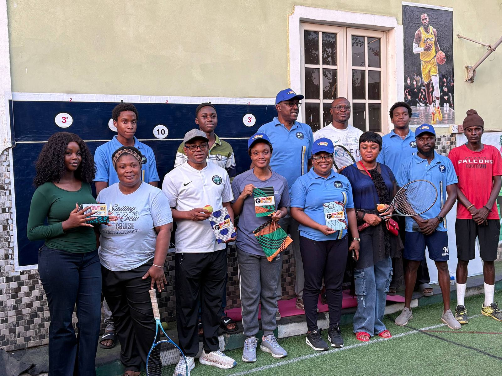 Bomsy Wall Tennis and Mat Game team together